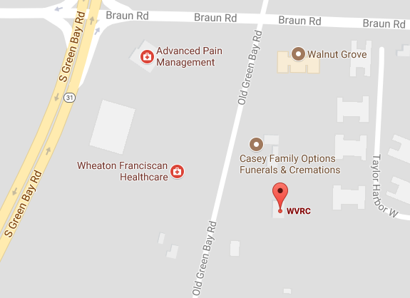 Wisconsin Veterinary Referral Center Racine Map